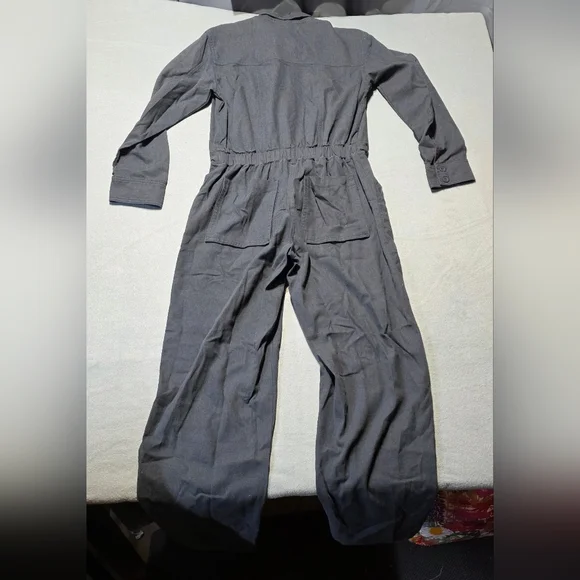 NWT Bluevelvet Charcoal Medium Women's Jumpsuit PTP 22 - Inseam 29 - Picture 4 of 8